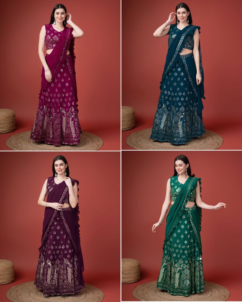 Readymade Lehenga Style Saree
