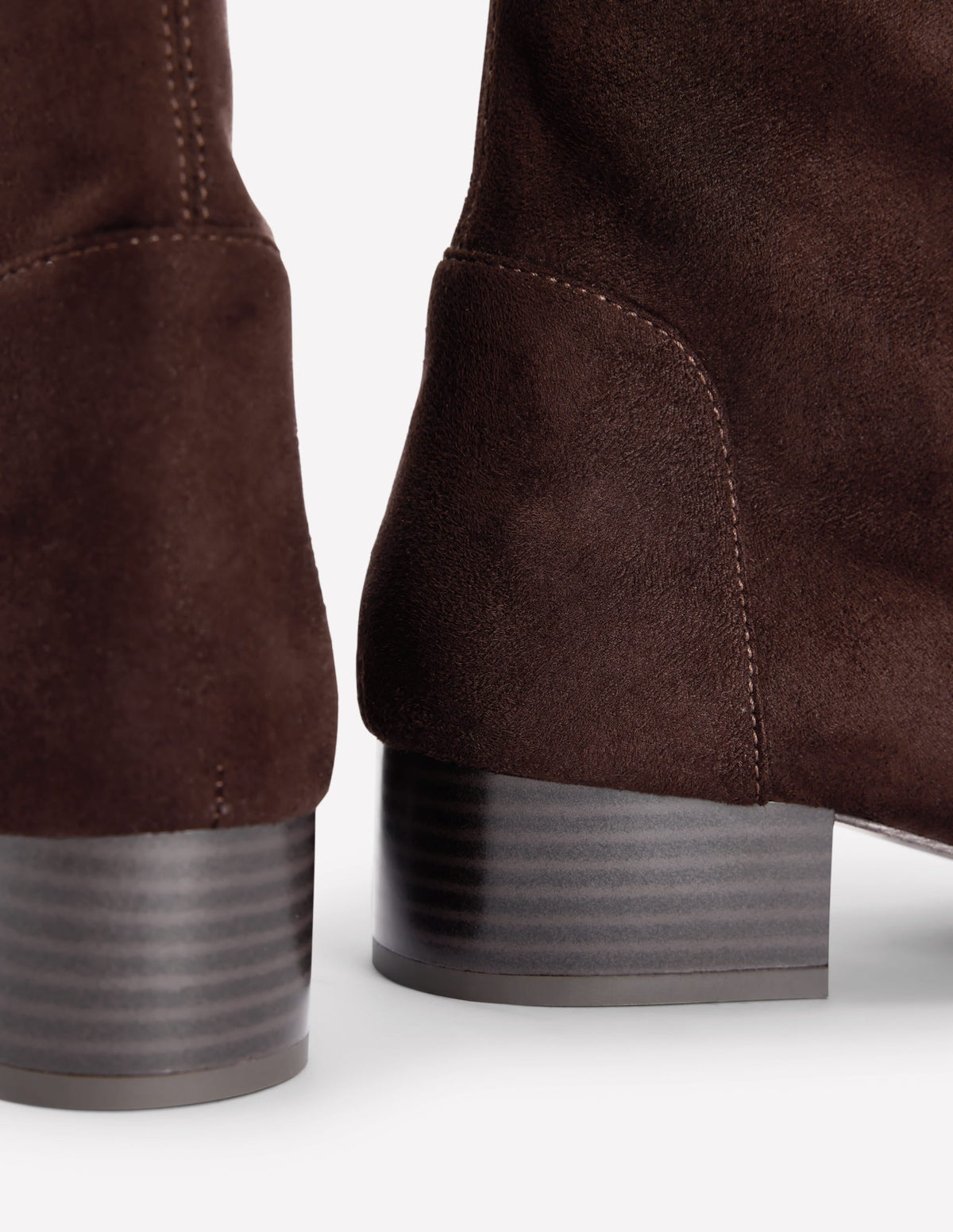 Flat Stretch Boots-Chocolate
