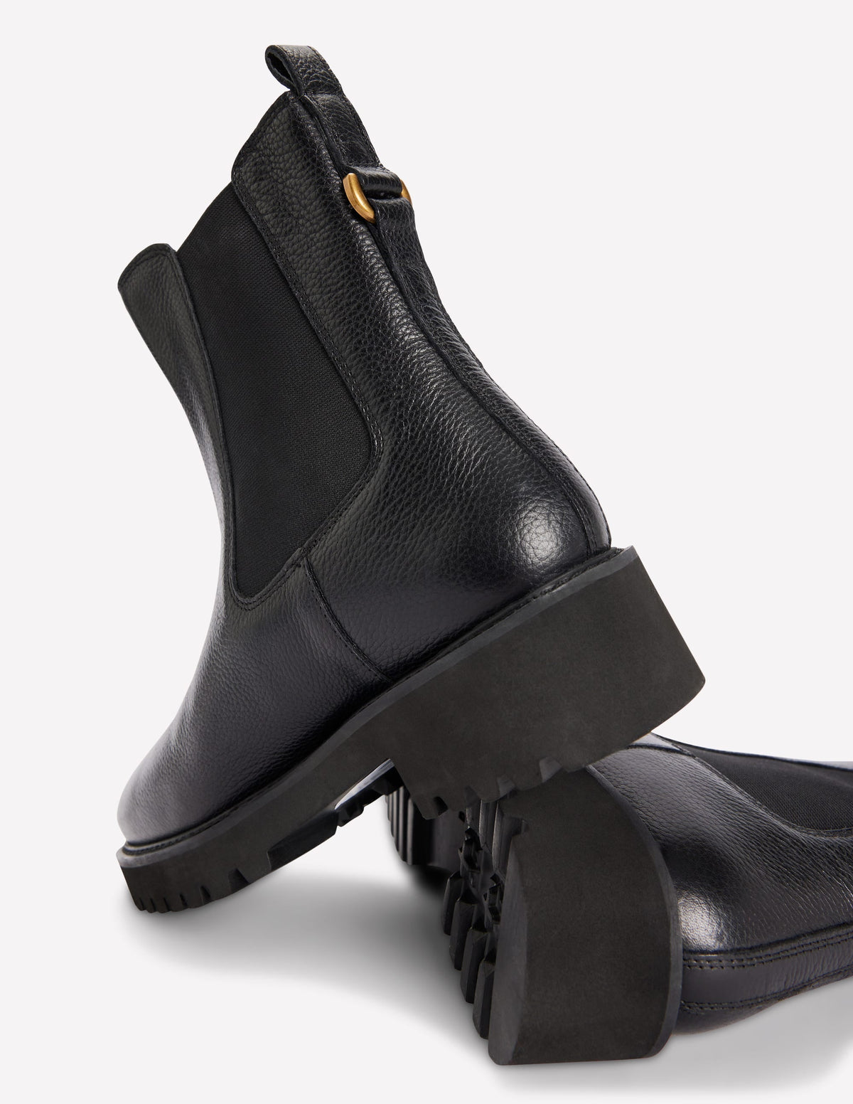 Jessie Chunky Chelsea Boots-Black