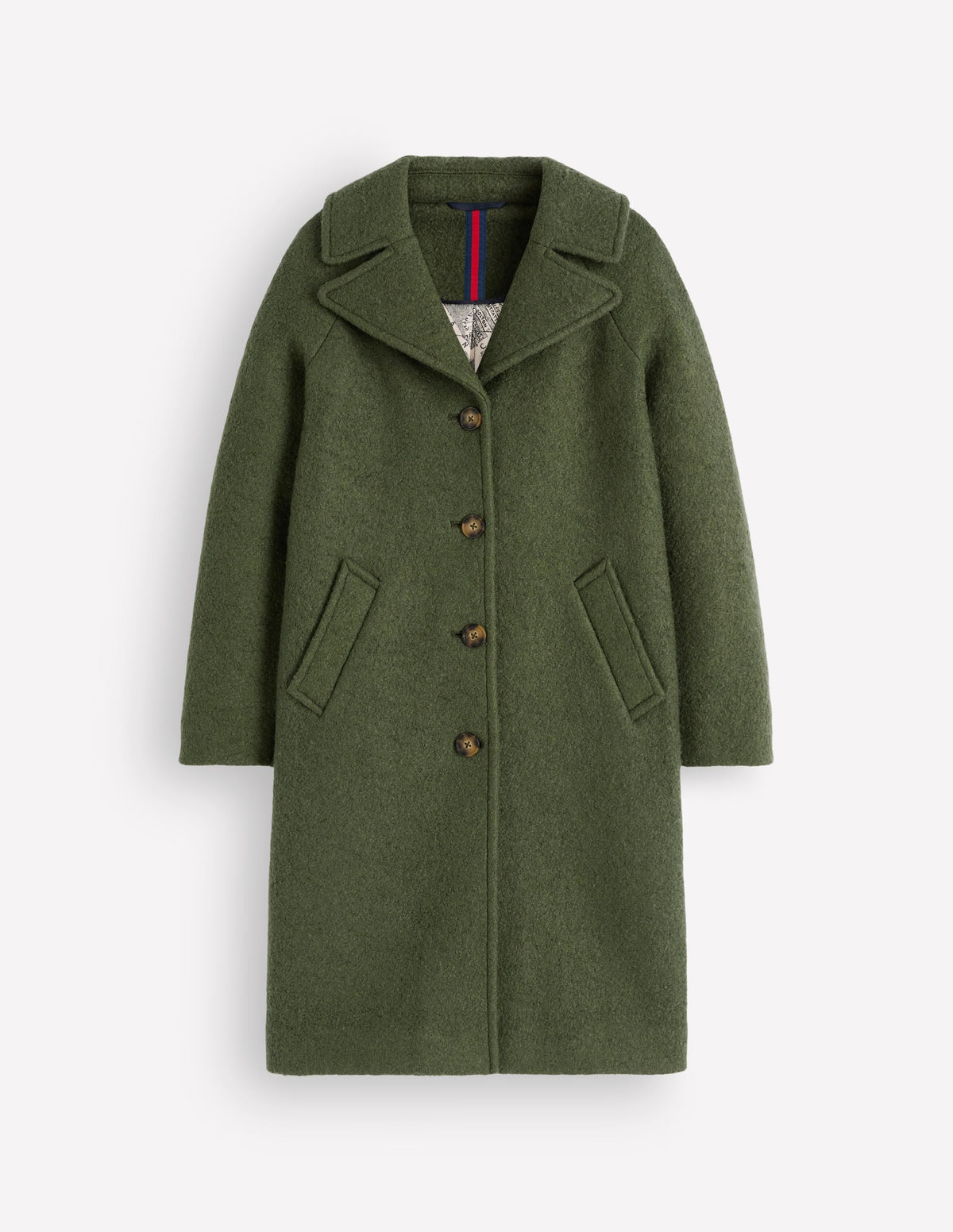 Cotswold Wool Coat-Hunter Green