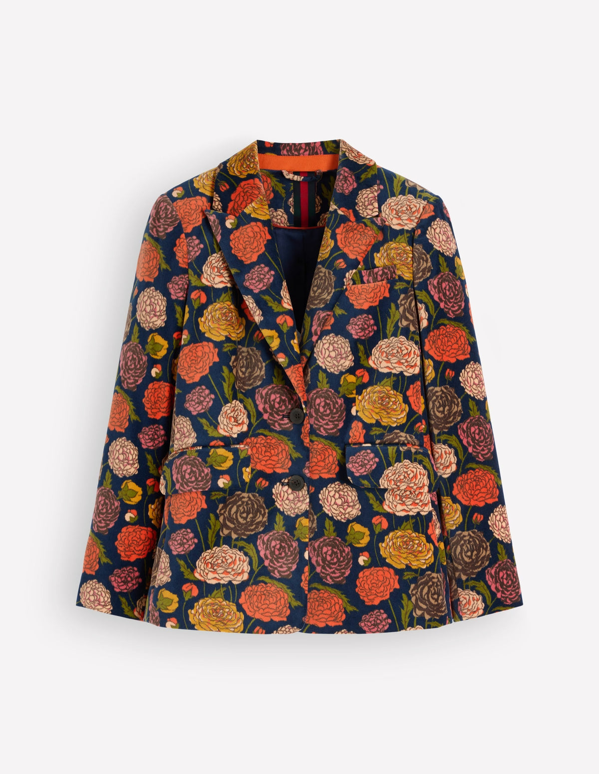 Stamford Velvet Blazer-Multi, Jewelled Bunch