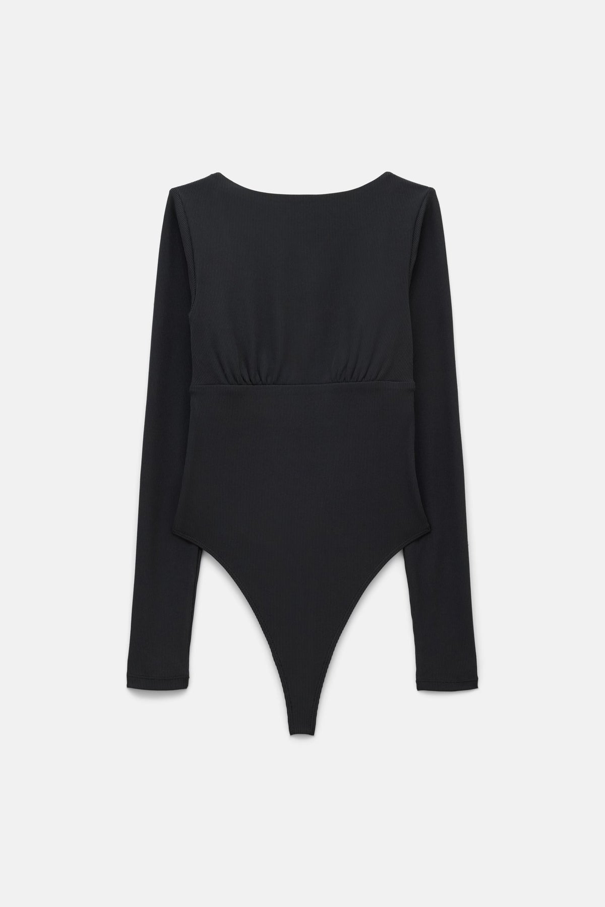 Black Elena Long Sleeve Bodysuit