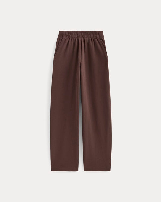 The Off-Duty Barrel Pant | Dark Mahogany