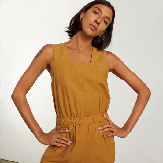 The Fatigue Apron Jumpsuit | Amber
