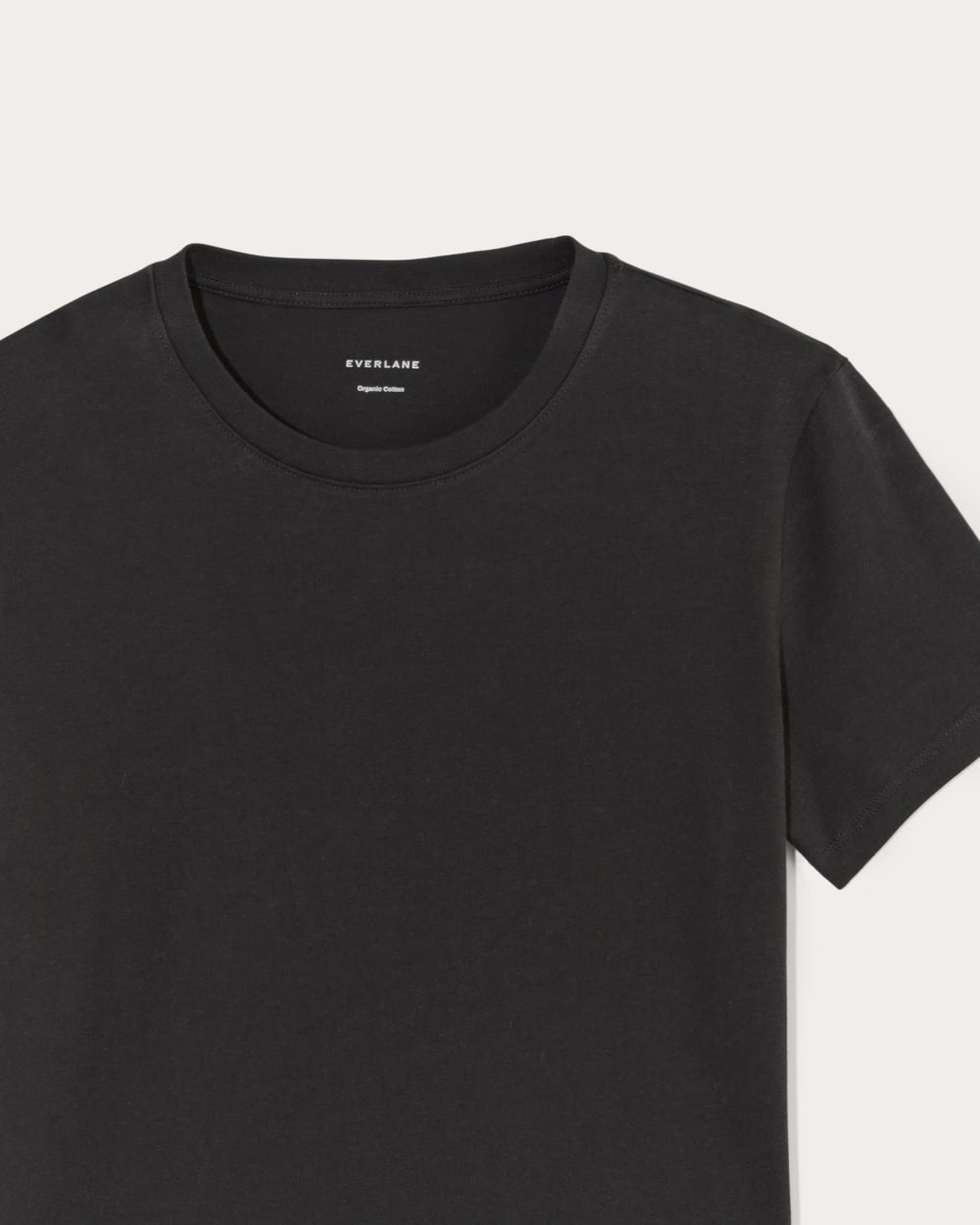 The Box-Cut Tee in Essential Cotton | Black | No Pocket