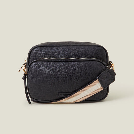 Women's Black Dina Double Zip Camera Bag