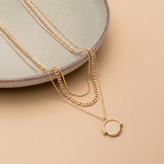 Spinner Pendant Necklaces Pack of 3