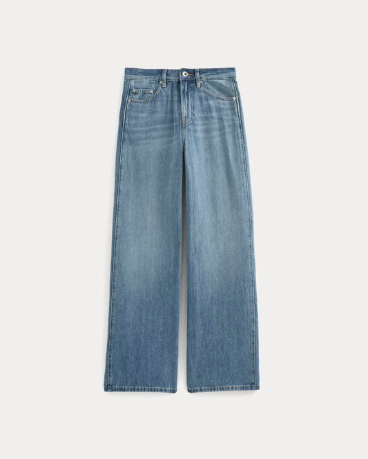 Paneled Wide-Leg Jean | Tungsten Scratch