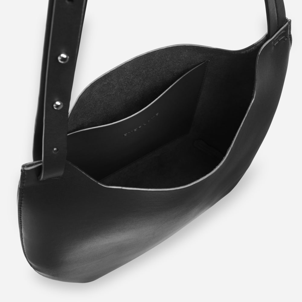 The Cactus Leather Hobo | Black