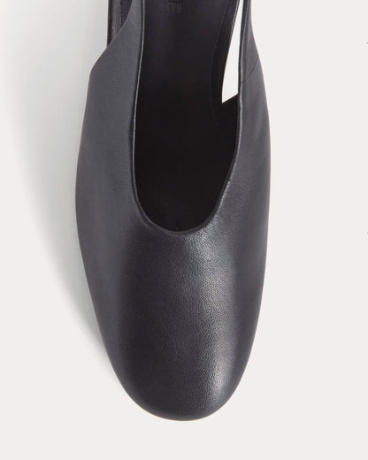 Curved Slingback Heel | Black