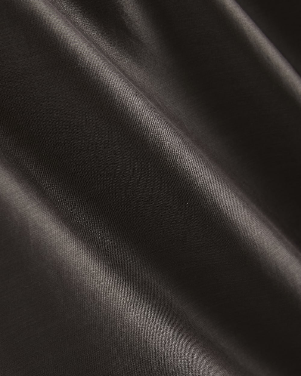 Midi Skirt in Cotton-Silk Organza | Dark Chocolate