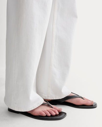 The Leather Flip Flop | Black
