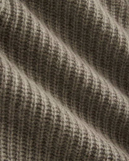 The Half-Zip Sweater in Luxe Merino | Heather Soft Taupe
