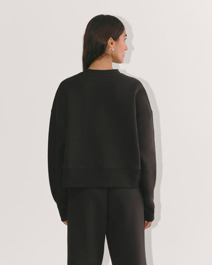 Luxe Fleece Sweatshirt | Black
