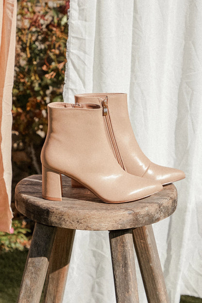 Sarai Pointed-Toe Ankle Booties