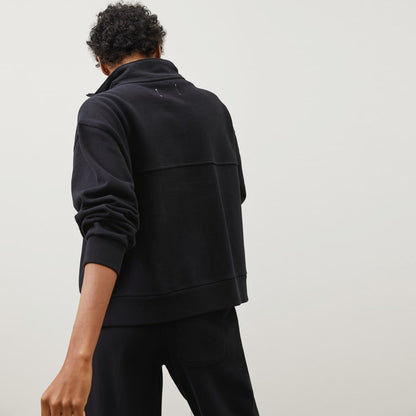The Track Half-Zip | Black