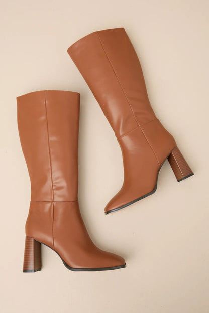 Reelee Square Toe Knee-High Boots