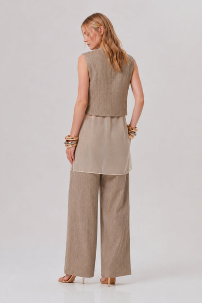 Oatwood Sheer Linen Co-ord