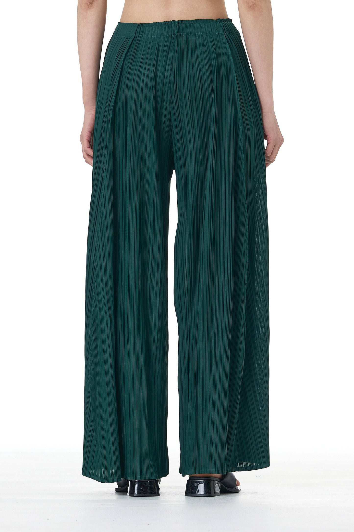 Ivory Emerald Pleated Co-Ord