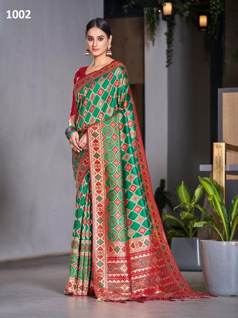 Exclusive Designer Silk Satin Saree