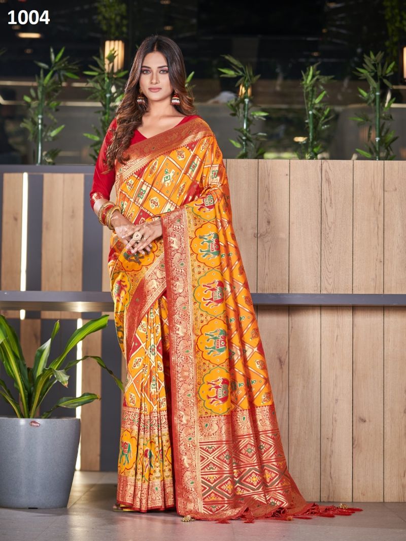 Exclusive Designer Silk Satin Saree
