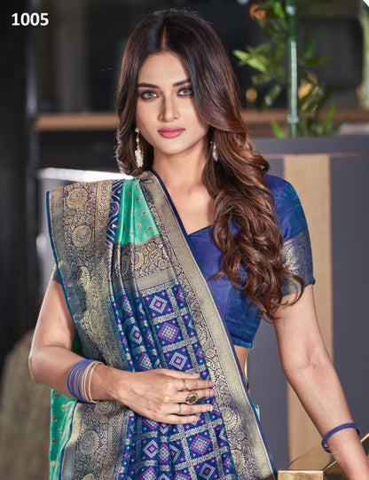 Exclusive Designer Silk Satin Saree