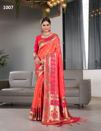 Exclusive Designer Silk Satin Saree