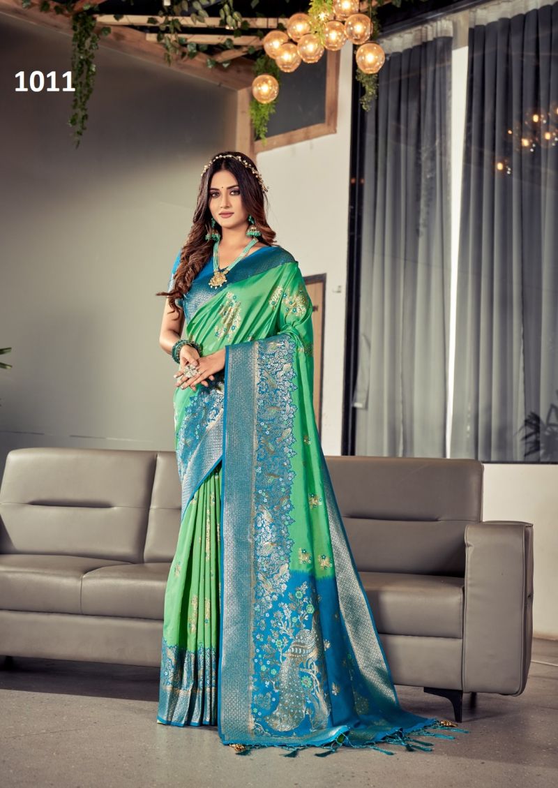 Exclusive Designer Silk Satin Saree