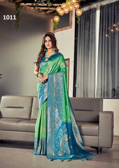 Exclusive Designer Silk Satin Saree