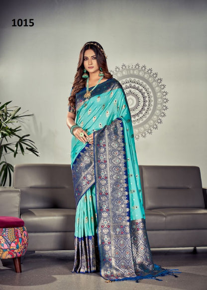Exclusive Designer Silk Satin Saree