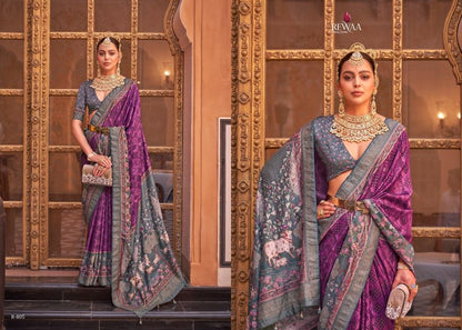 Silk Blend Designer Saree