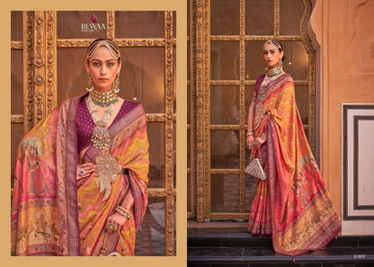 Silk Blend Designer Saree