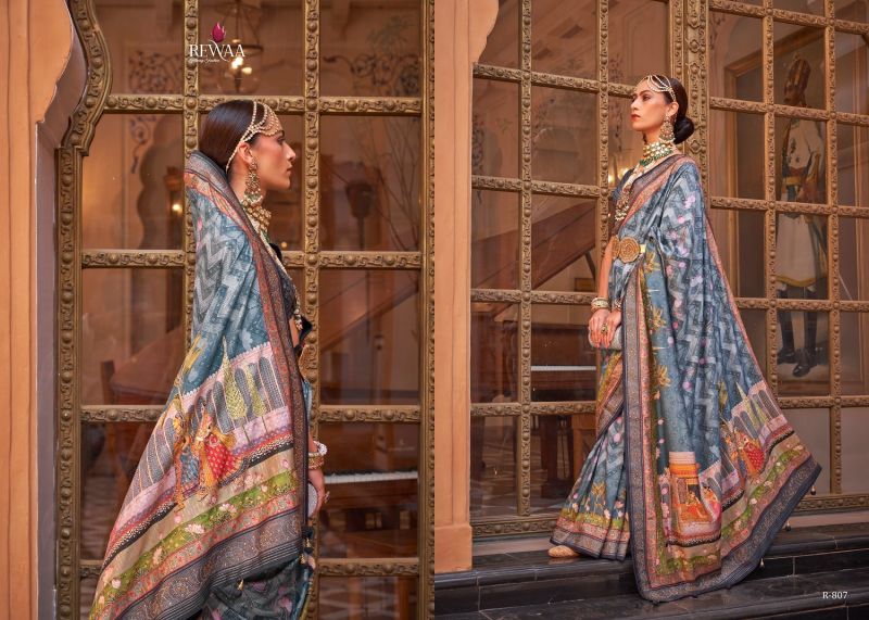 Silk Blend Designer Saree
