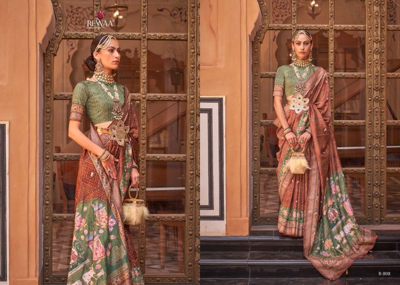 Silk Blend Designer Saree