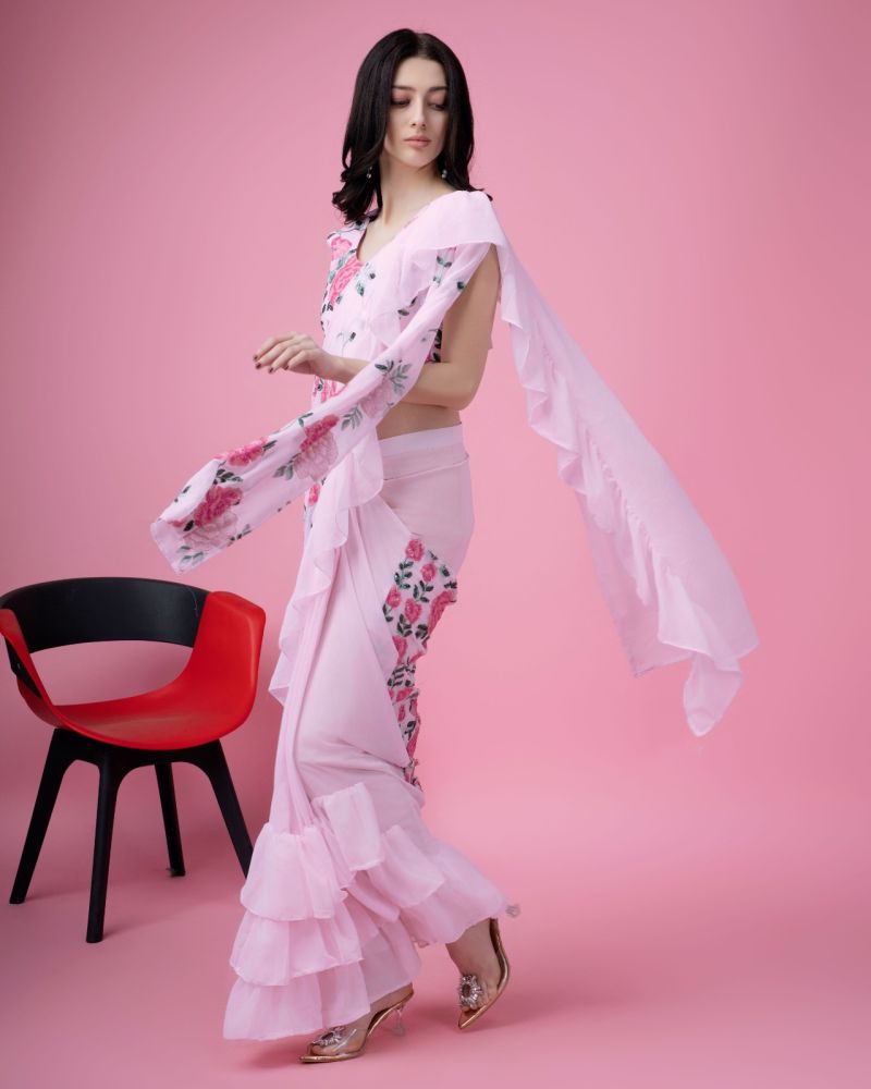 Faux Georgette Designer Saree