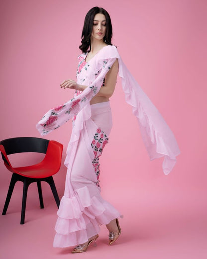 Faux Georgette Designer Saree
