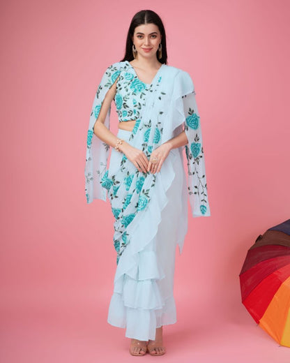 Faux Georgette Designer Saree