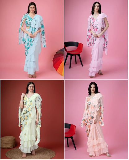 Faux Georgette Designer Saree