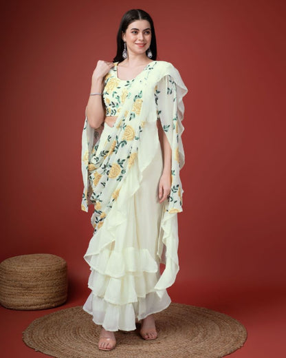 Faux Georgette Designer Saree