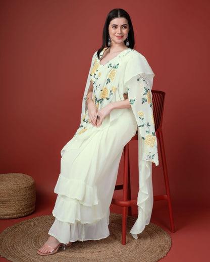 Faux Georgette Designer Saree