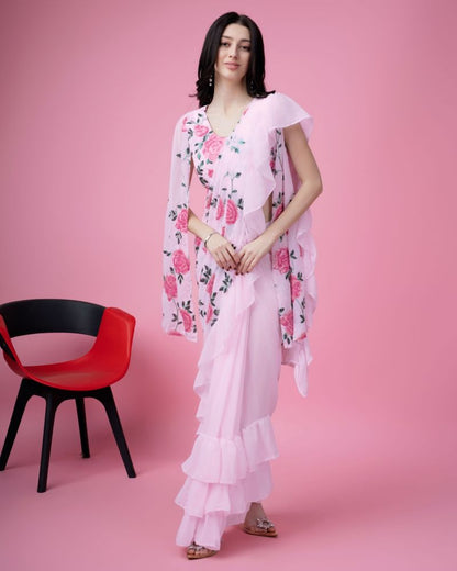 Faux Georgette Designer Saree