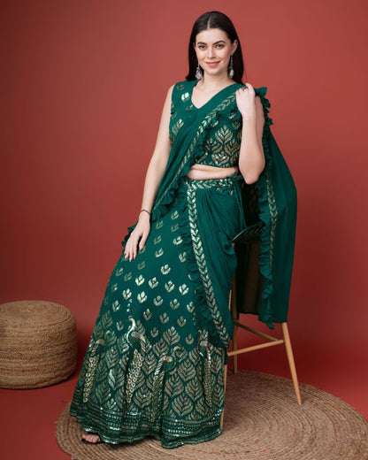Readymade Lehenga Style Saree