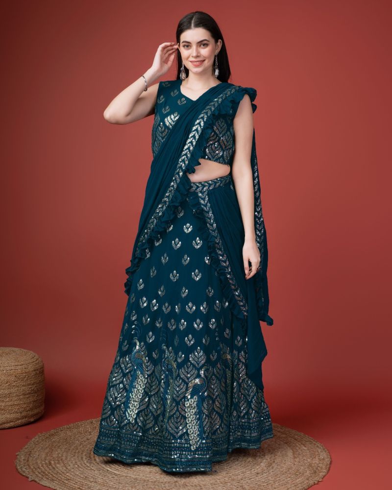 Readymade Lehenga Style Saree