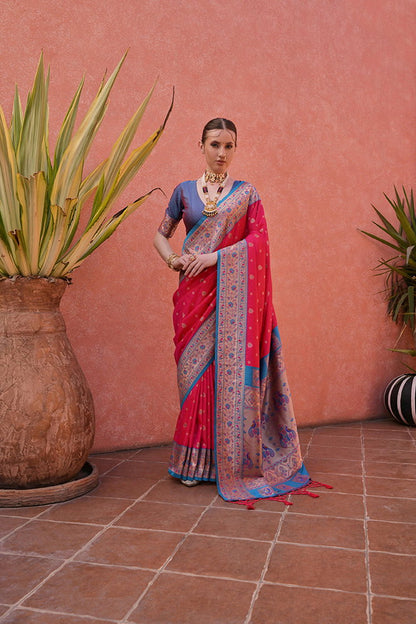 Soft Banarasi Silk Paithani Zari Woven Saree