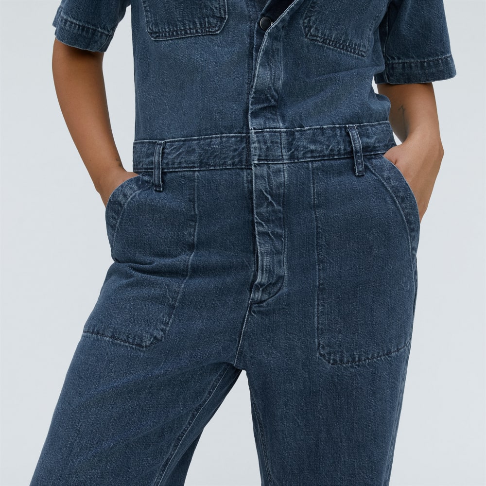 The Supersoft Jean Coverall | Work Blue
