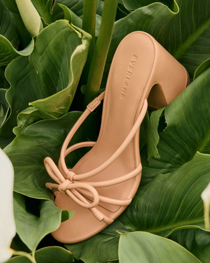 The Bow Heel | Blush Tan