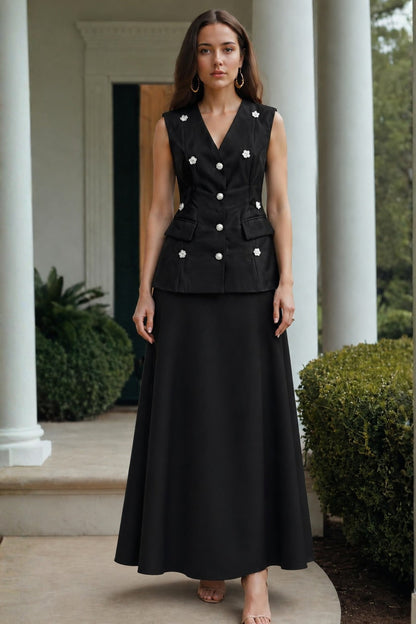 Oslo Noir Skirt Co-ord Set
