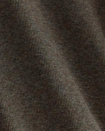 The Luxe Rib Turtleneck | Washed Heathered Fatigue
