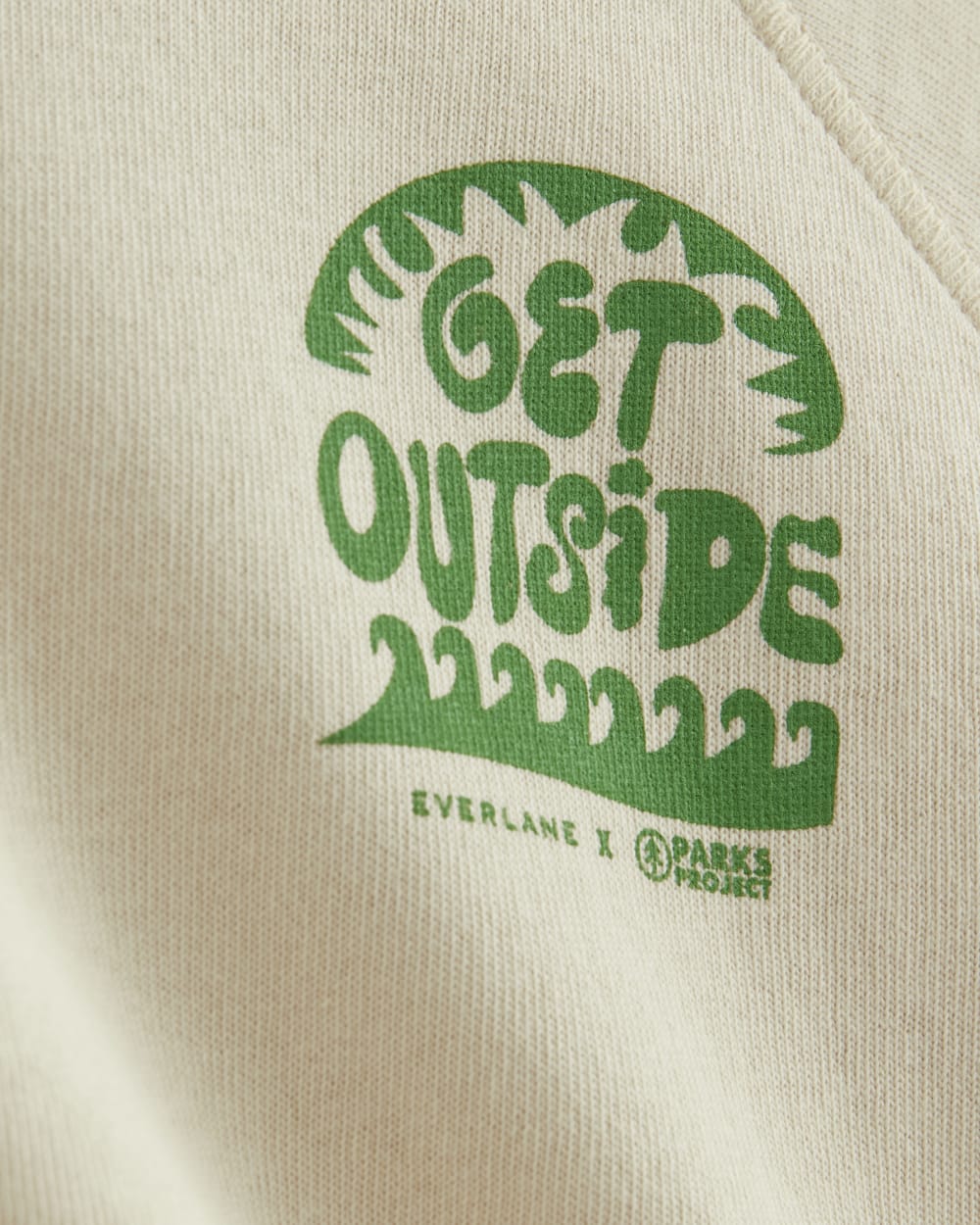The Off-Duty Long-Sleeve Tee | Natural / Green