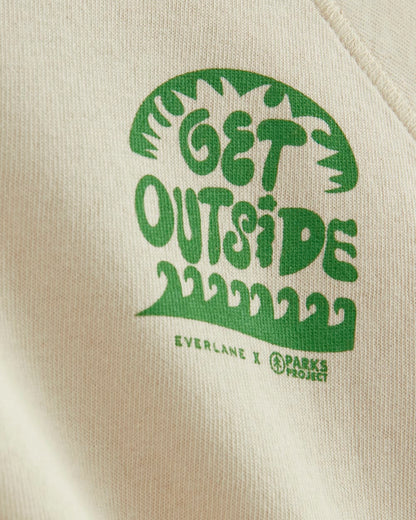 The Off-Duty Long-Sleeve Tee | Natural / Green